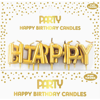 Κεράκια γεννεθλίων happy birthday 5Χ2 εκ