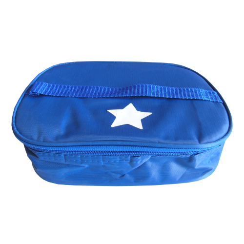 Σετ Lunch Box - Μπλε τσάντα με αστέρι και δοχείο φαγητού