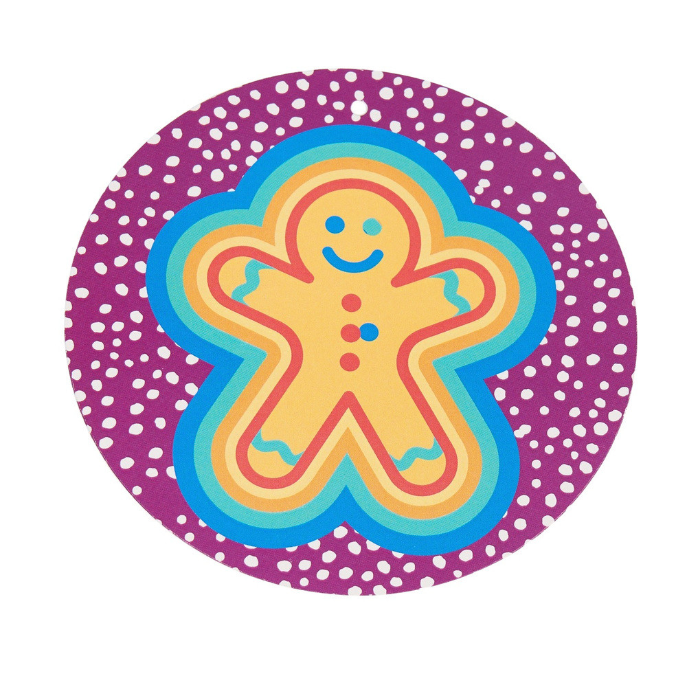 Χάρτινο Στολίδι Ευχής Gingerbread – Μικρές Χαρές
