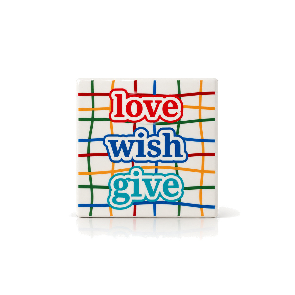 Κεραμικό Σουβέρ Love Wish Give